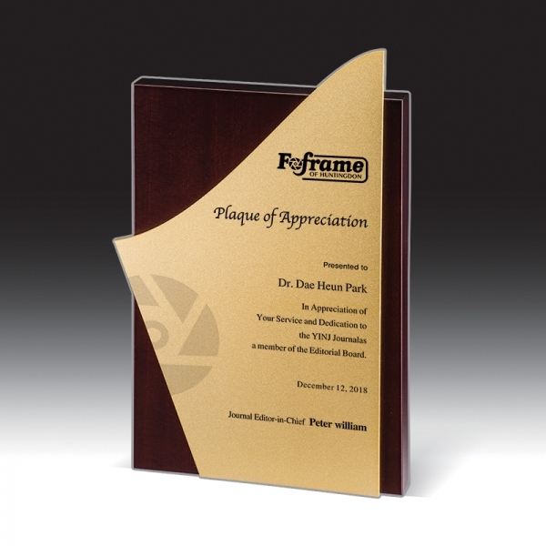 우드금속 상패 HB-7382G